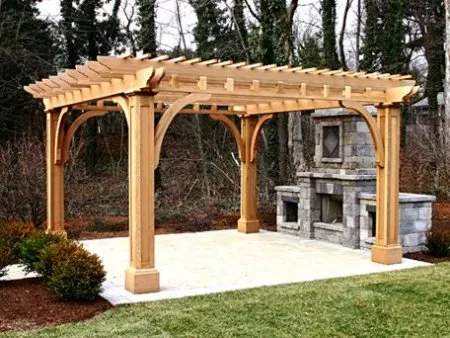 Die rechteckige oder quadratische Pergola