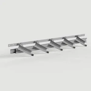 SUNDIY-Mechanismus 20 mm in der Farbe ALUMINIUM kieselgrau RAL 9006 für verstellbare Lamellen für bioklimatische Pergola