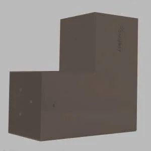 Echter Überblick über den SUNDIY-Verbinder Grautaupe RAL 7006 - 120mm L-Form mit 2 Richtungen