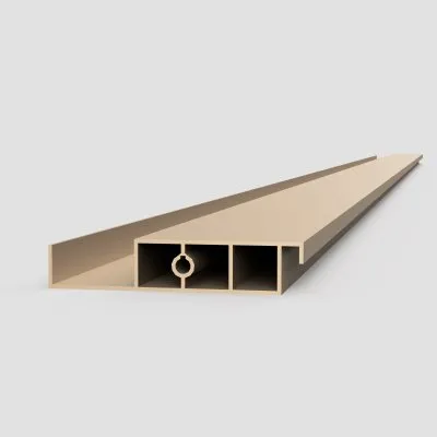 XL-Aluminiumblatt 27 mm, Länge 2 m50, RAL7016 strukturiertes Anthrazitgrau - Réf. SND-L-A-27-200-YAZD