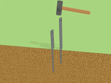 "Kostengünstige" Verankerung mit Flachstahl
