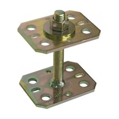 Pfostenfuß mini verstellbar, Höhe (B): 30 bis 90mm, Verpackung : 1 Stück - Réf. APB7090/100