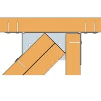 ETC434 Assemblages 2 éléments 1 arêtier double - 1 empannon