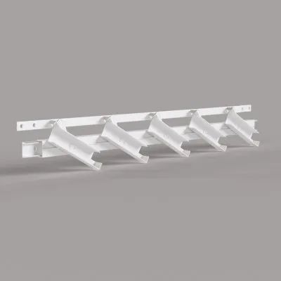 SUNDIY-Mechanismus 20 mm aus ALUMINIUM in der Farbe Weiß RAL 9010 für verstellbare Lamellen für bioklimatische Pergola