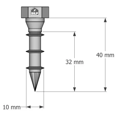 Stahl-Holz-Verbindungsschrauben, SSH10.0X40 - Réf. 75149