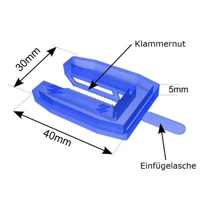 Gabelkeile SOLO, 30x40 mm - Réf. CBP7015