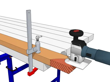Die Verarbeitung des Sparrens