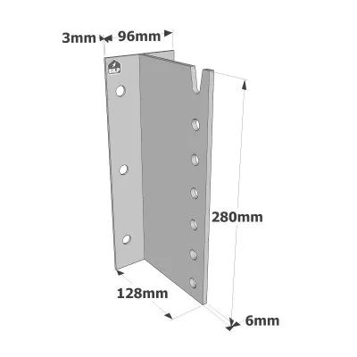 T-Balkenträger für HOLZ/BETON/STAHL - Réf. BTC280-B