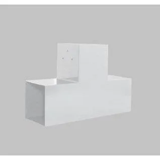 SUNDIY Anthrazit RAL 9010 Verbinder – 90 mm 3 Richtungen – T-Form