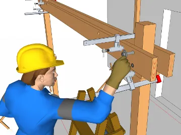 Verlegung der Tragbalken