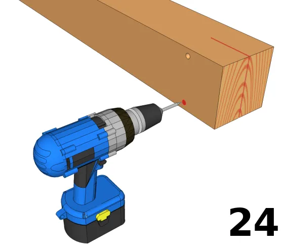 Percer les trous pour les broches