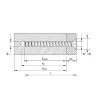 HECO MULTI-MONTI-plus F-Schraube - Senkkopf - D7,5 x L70 - Réf. 48513