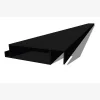 XL-Aluminiumblatt 29 mm, Länge 2m35, RAL9005 strukturiertes Mattschwarz - Réf. SND-L-A-27-235-9005