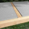 XL-Aluminiumblatt 29 mm, Länge 2m35, RAL9006 strukturiertes Aluminiumgrau - Réf. SND-L-A-27-235-9006