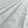 XL-Aluminiumblatt 29 mm, Länge 2 m, RAL9006 strukturiertes Aluminiumgrau - Réf. SND-L-A-27-200-9006