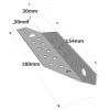 rechter trapezförmiger Sparrenpfettenanker - Réf. PSTD180/30/1.5