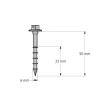 Stahl-Holz-Verbindungsschrauben, SSH6.0X50 - Réf. 75129