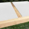 XL-Aluminiumblatt 29 mm, Länge 2m35, RAL9010 strukturiertes Verkehrsweiß - Réf. SND-L-A-27-235-9010