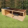 Poolhaus ausgestattet mit SUNDIY 20 mm Mechanismen und Aluminiumlamellen in der Farbe RAL 8011