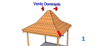 Faîtages en tuiles à emboîtement